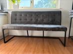 Eetbank patchstof soft antraciet, Huis en Inrichting, Stoelen, Ophalen, Gebruikt, Eén, Stof