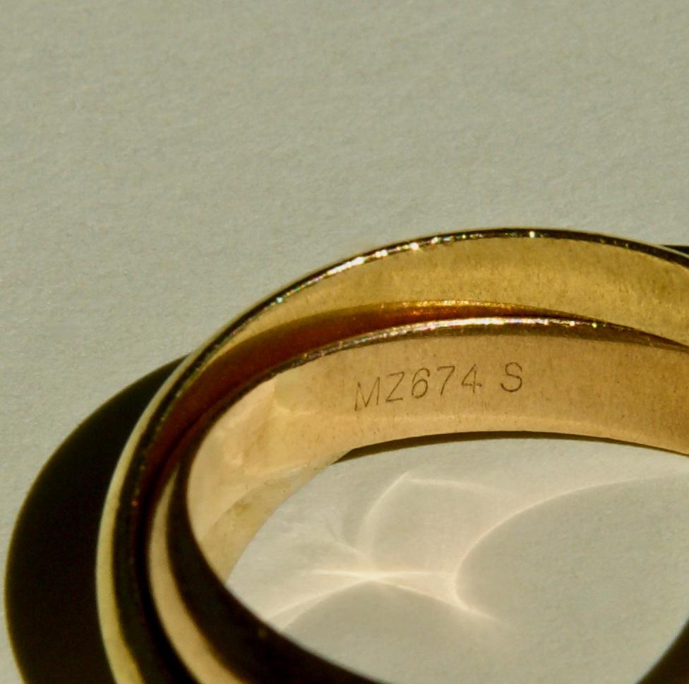 Echte Cartier Trinity Classic ring, 9,3 gram puur goud., 18 tot 19, Gebruikt, Ophalen of Verzenden, Dame