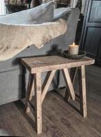~Stoer Sober Landelijk Houten Krukje/Bankje~, Ophalen of Verzenden, Nieuw