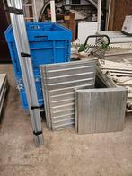 metalsistem stelling   en houten stelling, Nieuw, Ophalen