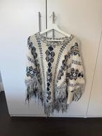 Witte wollen poncho, Kleding | Dames, Ophalen of Verzenden, Zo goed als nieuw, Wit