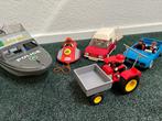 voertuigen van Playmobil; boten,tractor  en auto's, Ophalen of Verzenden, Gebruikt