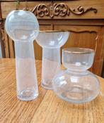 Zusss vaasjes 3 stuks, Overige kleuren, Ophalen of Verzenden, Minder dan 50 cm, Glas