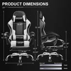 GTPLAYER Gaming Chair with Massage, Balstoel, Nieuw, Ophalen of Verzenden, Grijs