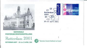 Enveloppen Nationale postzegeltentoonstelling Rotterdam 2001 beschikbaar voor biedingen