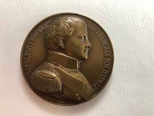 Napoleon, penning, 1838, Postzegels en Munten, Penningen en Medailles, Brons, Buitenland, Ophalen of Verzenden