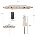 XXL Parasol met Handzwengel weerbestendig NİEUW in doos, Tuin en Terras, Ophalen of Verzenden, Nieuw
