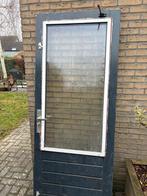 Buitendeur met HR++ glas en beslag, Ophalen, Gebruikt, 80 tot 100 cm, 200 tot 215 cm