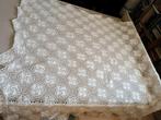 Gehaakte grote witte sprei deken. Bloemen, 235-230cm katoen, Huis en Inrichting, Slaapkamer | Beddengoed, Wit, Overige typen, Tweepersoons