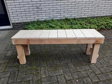 Houten bankje,tuinbankje,bankje,gerecycled hout beschikbaar voor biedingen