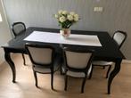 Queen Ann eetkamertafel - zwart, Ophalen, Gebruikt, Queen Ann Stijl, 50 tot 100 cm