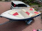 Toerboot 4.20 mtr met Atlanta trailer IN PRIJS VERLAAGD, Gebruikt, Ophalen of Verzenden, Minder dan 10 pk, Tot 6 meter