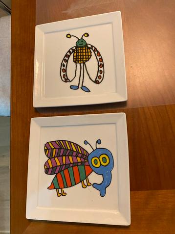 Borden met insecten motief - Borden beschikbaar voor biedingen