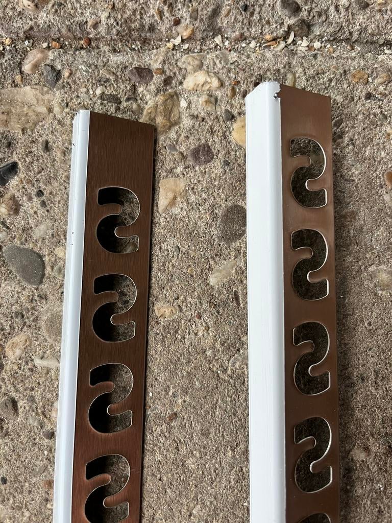 Tegelprofiel koper geborsteld, Overige typen, Nieuw, Overige materialen, 60 cm of meer