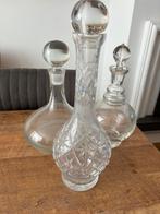 Glazen karaf x3, Antiek en Kunst, Antiek | Glas en Kristal, Ophalen
