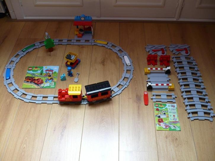 Duplo 10874 + 10882  ** Stoomtrein + aanvul treinset **, Kinderen en Baby's, Speelgoed | Duplo en Lego, Zo goed als nieuw, Duplo