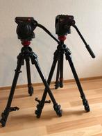 2x manfrotto video statief, Audio, Tv en Foto, Fotografie | Statieven en Balhoofden, Ophalen, Zo goed als nieuw, Driepoot, Met balhoofd