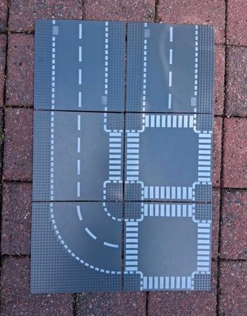 Set van 6 lego wegenplaten bouwplaten Voor veel speelplezier beschikbaar voor biedingen