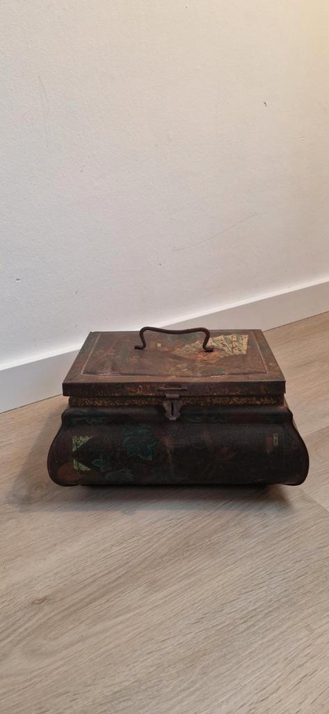 Tole documentendoos, Antiek en Kunst, Antiek | Woonaccessoires, Ophalen of Verzenden