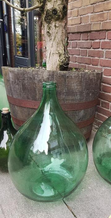 Groene 25L Wijnfles Mandfles Gistfles Ambrosio Italy Vintage beschikbaar voor biedingen