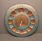 Pauw bord van Koper uit India, Ophalen of Verzenden