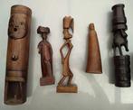 Diverse houtsnijwerk en hoorn ook afrikaans, Antiek en Kunst, Ophalen of Verzenden