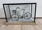 Display met siergrind en fietsje, Huis en Inrichting, Woonaccessoires | Overige, Ophalen, Zo goed als nieuw