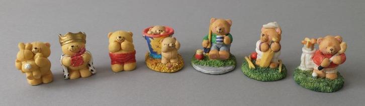 7 Forever Friends Beeldjes - lot 10 - Hallmark - jaren 90, Verzamelen, Beren en Cherished Teddies, Zo goed als nieuw, Beeldje