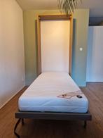 Mooie bedkast - ruimtebesparend! Easy Living, Huis en Inrichting, Ophalen, 90 cm, Eenpersoons, Bruin