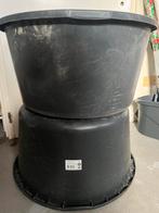 Twee Gripline speciekuipen - 90L, Ophalen, Gebruikt, Kunststof, Met handgreep