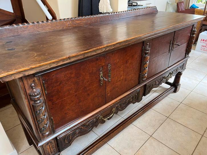 Antiek dressoir ~ 190 cm breed, 54 cm diep en 98 cm hoog., Antiek en Kunst, Antiek | Meubels | Kasten, Ophalen