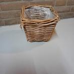 Rotan Bloempot - Vierkant, Tuin en Terras, Tuin, Gebruikt, Minder dan 30 cm, Minder dan 60 cm