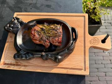 Gietijzeren schaal vlees barbecue accessoire barbecue master beschikbaar voor biedingen