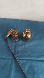 Kaarsendover met 2 mini koperen busjes, Ophalen of Verzenden, Koper