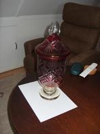 glazenpot + glazendeksel, Huis en Inrichting, Woonaccessoires | Stolpen, Ophalen, Zo goed als nieuw