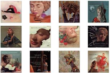 Paul Huf Covers - 12 LP  beschikbaar voor biedingen