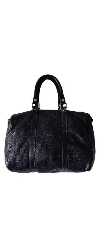 donkerblauw leer handbag van Gucci (3524)