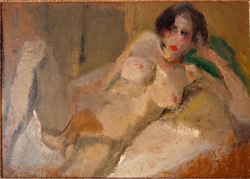 Harrie Kuyten ''naaktstudie van Leni'', Antiek en Kunst, Kunst | Schilderijen | Klassiek, Ophalen of Verzenden