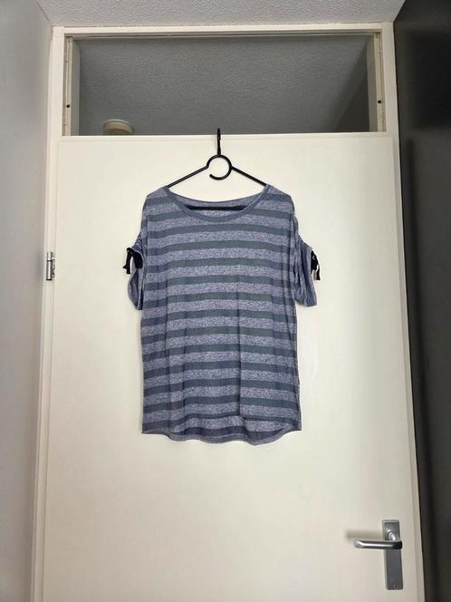 Blauwkleurig gestreept shirt *NIEUW*, Kleding | Dames, T-shirts, Nieuw, Maat 42/44 (L), Blauw, Korte mouw, Ophalen of Verzenden