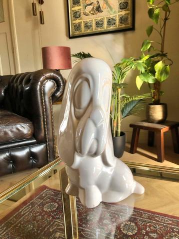 Wit aardewerk beeldje ~~ Droopy Dog beschikbaar voor biedingen