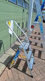 3 x  Aluminium Ladder Trap trappen Bordestrap 6 treden, Doe-het-zelf en Verbouw, Ladders en Trappen, Ophalen, Gebruikt, Trap, Opvouwbaar of Inschuifbaar