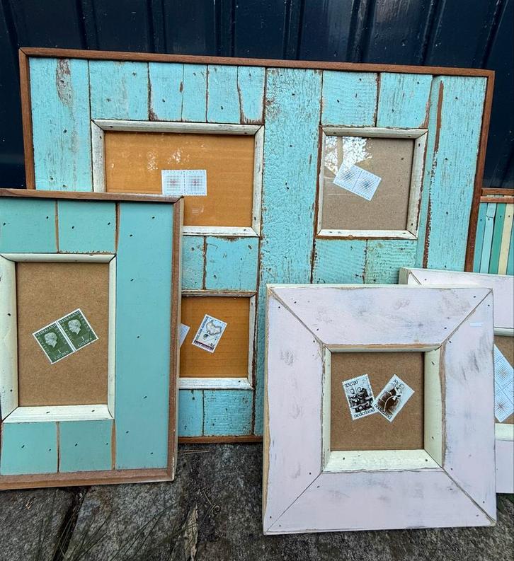 Fotolijsten van sloophout look. Prijs voor hele set, Audio, Tv en Foto, Fotografie | Fotolijsten, Zo goed als nieuw, Ophalen of Verzenden