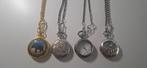 4x zakhorloge met ketting, Ophalen of Verzenden