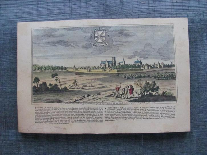 IJsselstein - kopergravure - IJselsteyn, Antiek en Kunst, Kunst | Etsen en Gravures, Ophalen of Verzenden