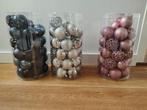 Kerstballen blauw, grijs en roze, Diversen, Kerst, Ophalen, Zo goed als nieuw