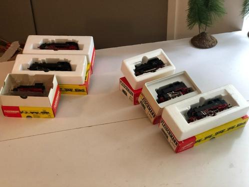 6 stuks z.g.a.n.  FLEISCHMANN  STOOMLOCS  (265), Hobby en Vrije tijd, Modeltreinen | H0, Zo goed als nieuw, Locomotief, Gelijkstroom