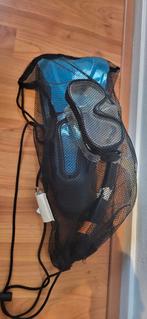 Snorkelset met duikbril, snorkel en zwemvliezen maat 28/29, Watersport en Boten, Snorkelen, Ophalen of Verzenden, Gebruikt, Snorkelset