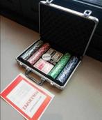 Aluminium pokerfiches koffer (nieuw), Een of twee spelers, Ophalen of Verzenden, Nieuw