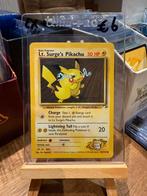 Pokémon LT. Surge's Pikachu Gym Heroes EXC/NM, Hobby en Vrije tijd, Verzamelkaartspellen | Pokémon, Ophalen of Verzenden, Zo goed als nieuw