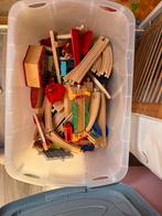 Houten Treinbaan - Veel Onderdelen!, Kinderen en Baby's, Speelgoed | Houten speelgoed, Ophalen, Gebruikt, Overige typen
